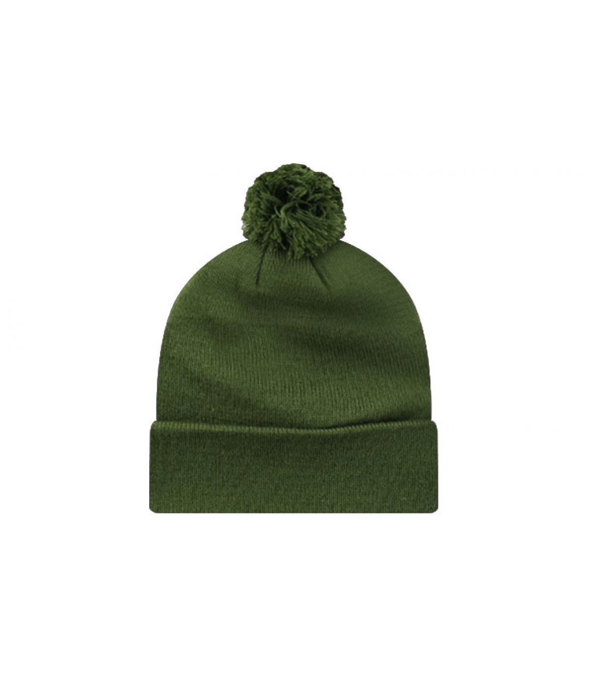 Pom beanie blank moss green Pom beanie blank moss green